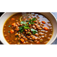 Greek Lentil Soup- Gluten Free Vegan 