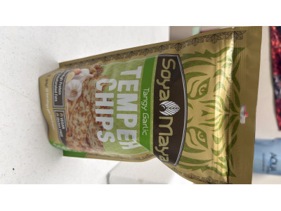 SoyaMaya, Protein Tempeh Chips Tangy Garlic