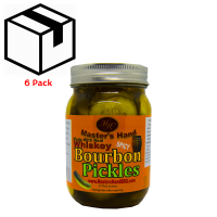 Spicy Bourbon Pickles 16oz (In Real Whiskey) (Case of 6) Partial Case MHPSWS1001