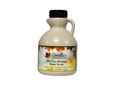 Michigan Made Maple Syrup - Grade A - 16oz Plastic Jug