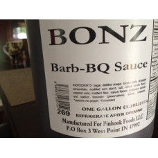 BONZ Barb BQ Sauce Original Flavor Gallon