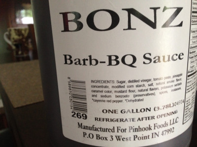 BONZ Barb BQ Sauce Original Flavor Gallon
