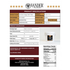 American Wagyu Beef Tallow 1 gallon