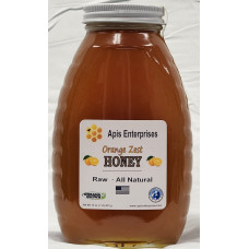 Orange Zest Flavored Honey 1 Lb