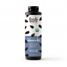 Black Sesame Seed Oil - Artisan Cold-Pressed, Organic 16 oz