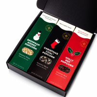 Christmas Popcorn Gift Set - Gourmet Deluxe Popcorn Box