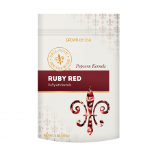 Ruby Red Popcorn Kernels - 2 pound butterfly popcorn bag
