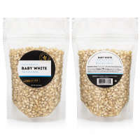 Baby White Popcorn - White Corn Kernels and Hulless Popcorn - HALF POUND
