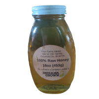 16 oz Raw Honey - Glass Jar