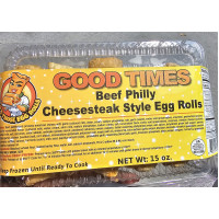 12 (5 packs) Good Times Egg Rolls (philly cheesesteak) 